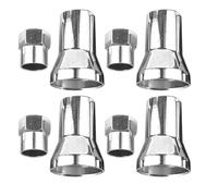 Abaodam 4 Sets Aluminum Alloy Valve Stem Caps with Internal Seal Tpms Compatible Tire Valve Stem Kit for American Cars and Trucks Corrosion Resistant Easy Installation Enhanced Temperature