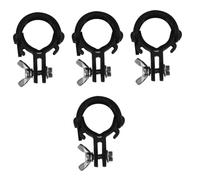 Abaodam 4 Sets Bike Flashlight Holder Set Sturdy Handlebar Bracket Skid Shockproof Convenient Hands Lighting for Mountain and Road Biking
