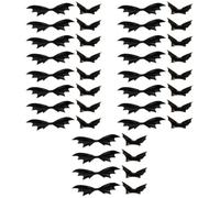 Abaodam 40 Pcs Halloween Bat Wings Hair Clip Black Artificial Leather Gothic Style Hair Accessory Practical and Nice-looking for Party and Halloween Theme