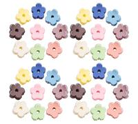 Abaodam 40 Pcs Mini Flower Hair Clips Small Plastic Claw Clips Assorted Colours Compact and Easy to Carry Hair Accessories for Women and Flower Random Color