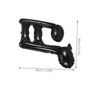 Abaodam 40 Pcs Music Foil Balloons Black Aluminum Film Music Notes Party Decorations for Birthday Wedding Bridal Shower Easy Inflate Stylish Decor