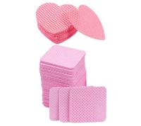 Abaodam 400 Sheets Pink Cotton Nail Pads Super Absorbent Easy to Use Nail Polish Remover Wipes with Storage Case for Travel and Home Use