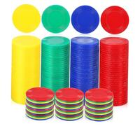 Abaodam 400pcs Counting Chips Markers for Bingo and Math Games Counters for Easy Identification and Storage