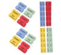 Abaodam 400pcs Raffle Tickets Roll Double Roll Printable Ticket Red Blue Yellow Green for Events Lotteries Carnivals and Door Prizes Material for Seamless Fun