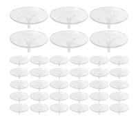 Abaodam 40Pcs 50Mm Floating Flower Arrangers Hydroponic Floral Insert Holders Plastic Water Garden Floating Base for Flower Vase Arrangements and Aquatic Plant Displays