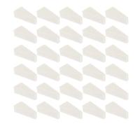 Abaodam 40pcs Beige Triangle Cosmetic Sponges Makeup Applicator Wedges Lightweight Multipurpose Design Mini Facial Sponges on The Go Touchups and Foundation Blending