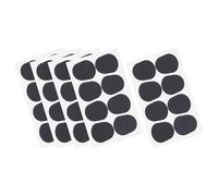 Abaodam 40pcs Black Silicone Mouthpiece Cushion Pads for Alto Saxophone and Clarinet Self-adhesive Anti-slip Oval Sax Gel Protector Comfort for Musicians
