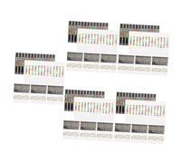 Abaodam 40pcs Guitar Fretboard Sticker Notes Stickers Pvc Guitar Scale Decals for Practicing for Learning and Chord Mastery