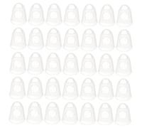 Abaodam 40pcs Guitar Playing Fingertip Protectors Silicone Finger Guards for Ukulele Electric Guitar Fingertip Protector Finger Guards While Playing