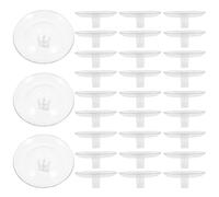 Abaodam 40pcs Hydroponic Floating Flower Arranger Clear Plastic Plant Fixation Insert for Water Gardens Ponds Centerpieces Easy Assemble Floating Plant Holder for Diverse Floral Styles