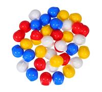 Abaodam 40pcs Mini Plastic Safety Helmets for Doll Houses Construction Hard Hats in Red Blue Yellow White Decoration Accessories for Birthday and Halloween