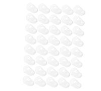 Abaodam 40pcs Silicone Guitar Fingertip Protectors for Beginner Players Finger Guards to Protect While Playing Ukulele Electric Guitar