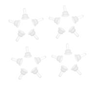 Abaodam 40Pcs Silicone Pet Feeding Nipples Small Soft Pacifiers for Rabbits Chinchillas Newborn Animals Lightweight Replacement Teats for Pet Nurser Bottles