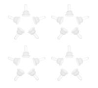 Abaodam 40pcs Small Silicone Pet Nurser Pacifiers Replacement Nipples for Bunny Chinchilla Rabbit Nursing Bottle Feed Accessories for Newborn Pets