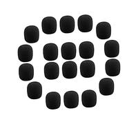Abaodam 40Pcs Sponge Mic Protectors for Lapel Microphone - Professional Replacement Covers Noise Prevention, Practical Windscreen Muffs for Public Speaking, Teaching and Outdoor Announcing