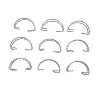 Abaodam 40Pcs Steel Wire Cage Door Hooks for Rabbit Chicken Bird Cages Simple Door Hooks with Clamping Space Easy to Install Breeding Equipment for Household Use