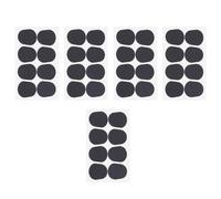 Abaodam 40pcs Teeth Cushion Mouthpiece Woodwind Mouthpiece Patch Sax Patches Pads Cushions Saxophone and Clarinet Pads Sax Black