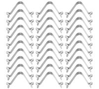 Abaodam 40pcs V-shaped Spring Steel Paddle Clips Push Button 7mm Hollow Double-head Tubular Locking Pins for Kayak Paddle Holder and Umbrella Clamp Connectors