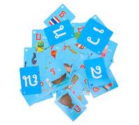 Abaodam 45pcs Thai Language Flash Cards for Early Education Photo Cards Vocabulary Builder Educational Spelling Games for Ages 6-8 Home Learning