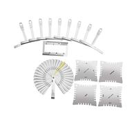 Abaodam 47pcs Guitar Measuring Tool Shaped Rulers String Action Ruler Radian Gauge for Accurate Guitar Maintenance Essential Repair Accessories for Music Enthusiasts