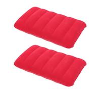 Abaodam 47x30cm Inflatable Waist Cushion Pvc Flocking 2 Pcs Camping Pillow