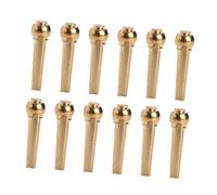 Abaodam 48pcs Acoustic Guitar Bridge Pegs Brass Replacement Parts for Electric Guitar Saddle Blank