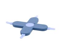 Abaodam 4in1 Baby Care Tools Infant Nail Cleaner Ear Wax Remover Nose Picker Safe Cross Shaped Design Blue for Infant Grooming and Healthcare