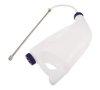 Abaodam 4l Calf Milk Feeder Bottle, Double-handle Esophageal Colostrum Feeder with Stainless Steel Tube, Livestock Nursing Supplies