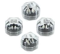 Abaodam 4Pairs Custom Vampire Dentures for Halloween Party Props Safe Material for Cosplay Unisex Costume Accessories
