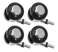 Abaodam 4pcs 1.5-inch Threaded Office Chair Caster Wheels Universal Swivel Replacement Chair Castors with M8 Screw and Furniture Silent Rolling for Home and Workplace