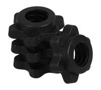 Abaodam 4pcs 2.5cm Plastic Hexagon Self-locking Dumbbell Nuts Barbell Lock Collars Anti-slip Weightlifting Accessories for Home Gym Fitness Equipment