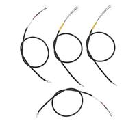 Abaodam 4pcs 45cm Electric Guitar Wiring Harness Set with 4-conductor Shielded Pickup Wires for Guitar Cable Replacement and Instrument Circuit Repair Accessories