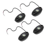 Abaodam 4pcs 9w Green LED Underglow Kit for Car Exterior, Waterproof Auto Underbody Lights, Universal Truck Decorative Lighting for Night Off-road and Street Use