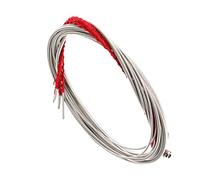 Abaodam 4pcs Acoustic Bass Guitar Strings Set with Red Thread, 4-string Replacement Strings for Acoustic Bass Guitar Accessories