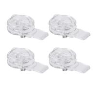 Abaodam 4pcs Acrylic Door Locks for Cabinets and Pet Doors Simple Installation and Blocking Access Suitable for Bedroom