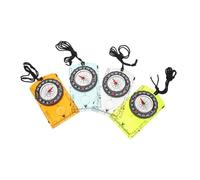 Abaodam 4pcs Acrylic Navigation Compass with Integrated Map Ruler Scale for Precise Orienteering and Hiking Outdoor Backpacking Tool for Camping Survival and Route Planning Compact