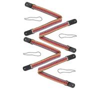 Abaodam 4pcs Adjustable Bohemian Cotton Ukulele Straps Woven Guitar Shoulder Belts Embroidered Ethnic Style Banjo Accessories for Soprano Concert Tenor Players
