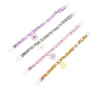 Abaodam 4Pcs Adjustable Cat Kitten Collar Daisy Flower Neckwear Breathable Soft Pet Neck Accessory for Daily Wear Birthday Christmas Wedding Gift