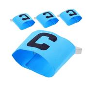 Abaodam 4pcs Adjustable Nylon Soccer Captain Armband Elastic Football Bands for Training Matches Team Leaders Sports Sleeve Bands
