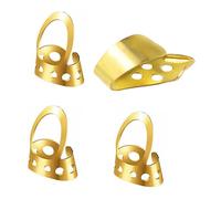 Abaodam 4PCS Adjustable Stainless Steel Thumb Finger Picks for Banjo Guitar Ukulele Hollowed Metal Plectrum Protecting Fingers From Injury Smooth Feel for Plucking Instruments