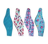Abaodam 4Pcs Adjustable Swim Headband with Ear Covers Neoprene Shower Ear Protector for Men and Women Sweat Non Slip Swimming Headwear Random Printed Styles