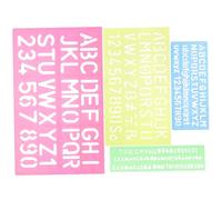 Abaodam 4pcs Alphabet and Number Tracing Templates Double Sided Writing Practice Boards for Early Educational Letter Stencils for Learning and Drawing Skills Development