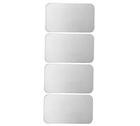 Abaodam 4pcs Aluminium Cooling Pad for Hamster Rabbit Pets Summer Heat Dissipation Mat Easy to Clean Pet Bed for Comfort Cooling Hot Weather