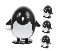 Abaodam 4Pcs Animal Shaped Wind Up for Adults Reusable Lightweight Clockwork Penguins with Bright Colors Compact Cartoon Design Fun Party Prank Educational