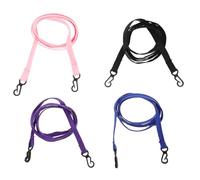 Abaodam 4pcs Anti-lost Ski Glove Straps for Lightweight Nylon Mitten Keeper Clips with Neck Rope for Winter Sports and Snowboarding