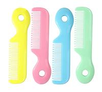 Abaodam 4pcs Baby Hair Combs Set for Infants and Toddlers Round Teeth Detangling Comb Safe Material Baby Grooming Tool for Newborns and Boys and Girls