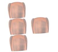 Abaodam 4pcs Bass Bridge Cover Protector Metal Replacement Part for Electric Bass Guitar Slap Style for Sound Quality Maintenance