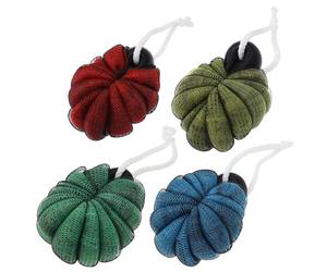 Abaodam 4pcs Bath Flower Shower Mesh Scrubbers for Men and Women with Soft Pe Material and Exfoliating Scrubbing Power for Home Bathing