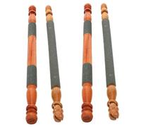 Abaodam 4pcs Bird Cage Perch Sticks with Rough Sanded Surface for Budgies Cockatiels Small Birds Beak and Claw Grinding Stone Cage Accessories