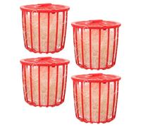 Abaodam 4pcs Bird Nesting Bowls with Jute Fiber Hanging Cage Breeding Hatching Nests for Parrots, Canaries, Pigeons - Red Parakeet Nest Basket for Cage Bird Supplies